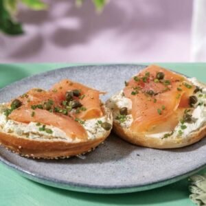 Plain Bagel with Smoked Salmon & Cream Cheese